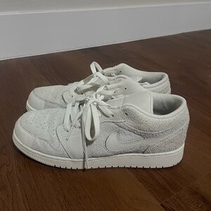 light grey suede jordans